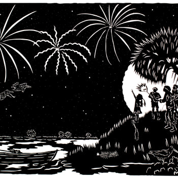 "Fourth of July"  by Clay Rice (8x10 Print With Frame)