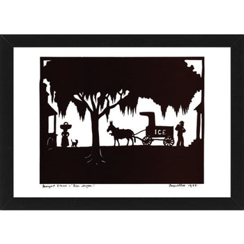 "Ice Wagon" by Carew Rice (8x10 Print With Frame)
