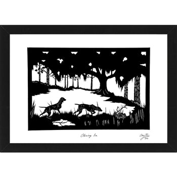 "Closing In" by Clay Rice  (8x10 Print With Frame)