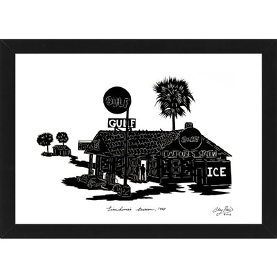 "Limehouse Station" by Clay Rice  (8x10 Print With Frame)