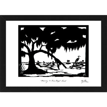 "Port Royal Sound" by Clay Rice  (8x10 Print With Frame)