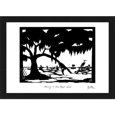 "Port Royal Sound" by Clay Rice  (8x10 Print With Frame)