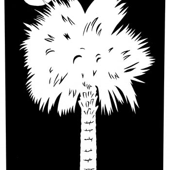 "Palmetto Moon" by Clay Rice  (8x10 Print With Frame)