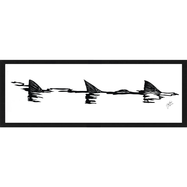 Tailing Redfish Silhouette